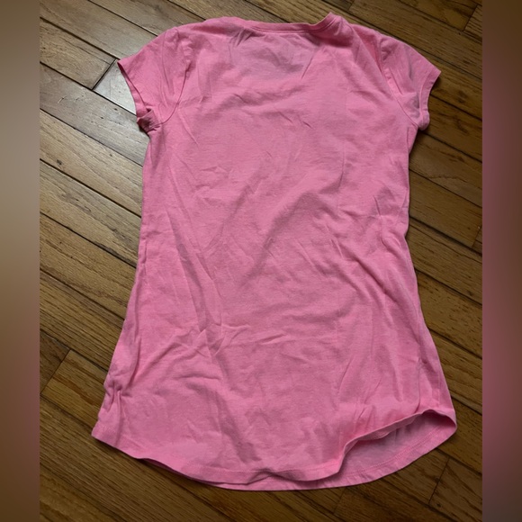 Justice 💕 Girls Taco 🌮 Tee Size 12 Hot Pink Neon Glitter T. Shirt - Picture 10 of 10